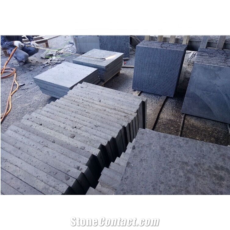 Natural Black Basalt Granite Paving Step Stone