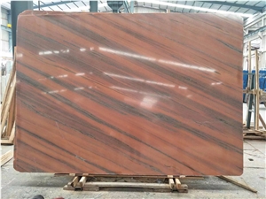 Noisette Fleury Tiles Red Marble Slab