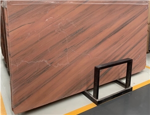 Noisette Fleury Tiles Red Marble Slab