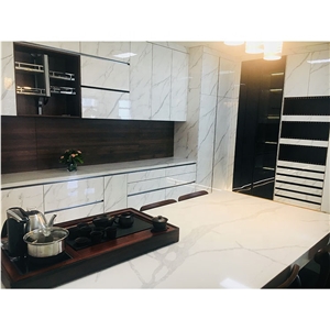 Quartz Marble Stone Countertops Kitchen Cabinet
