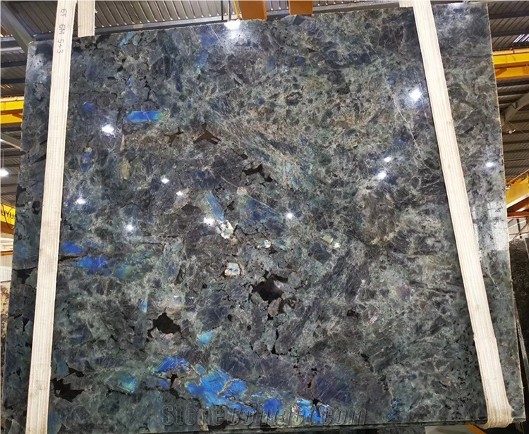 Table Top Labradorite Lemurian Blue Granite