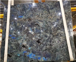 Table Top Labradorite Lemurian Blue Granite