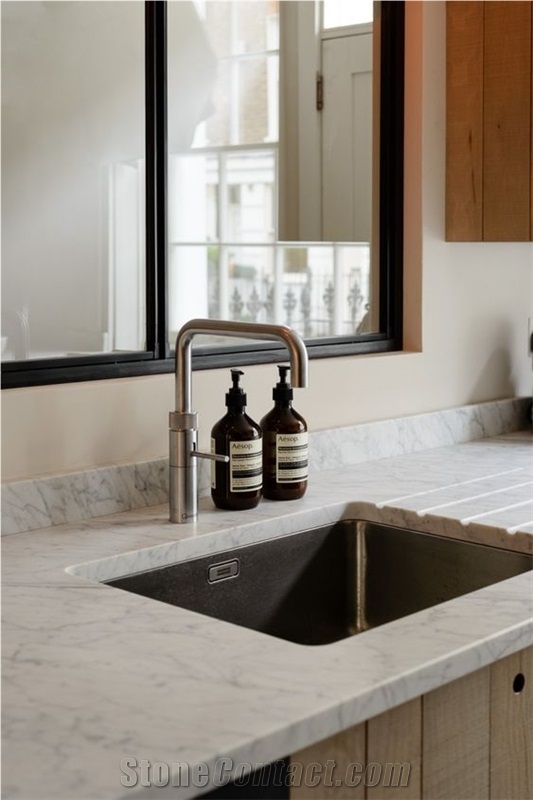 White Carrara Marble Slab
