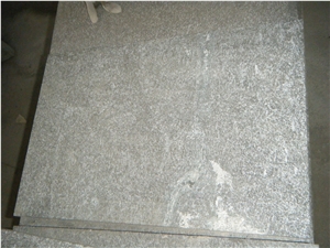 China Jet Mist Snow Grey Granite Flamed Tile