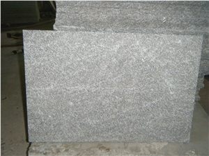China Jet Mist Snow Grey Granite Flamed Tile