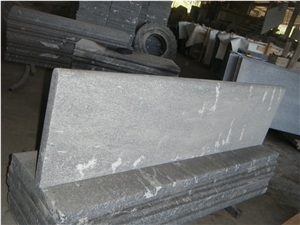 China Jet Mist Snow Grey Granite Flamed Tile