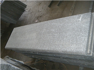 China Jet Mist Snow Grey Granite Flamed Tile