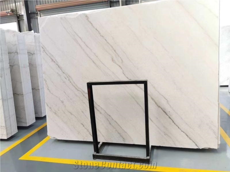 Kwong Sal Guangxi White Marble Slab Flooring Tiles