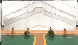 Kwong Sal Guangxi White Marble Slab Flooring Tiles