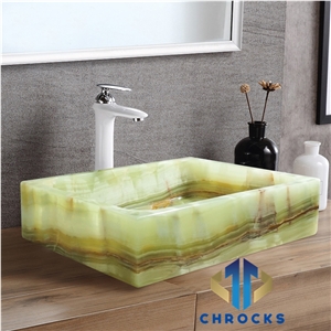 Green Onyx Sink, Green Onyx Washbasin, Stone Sink
