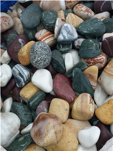 Multicolor Tumbled Pebble Stones,Flouray All Mix River Pebbles