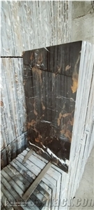 Black Gold Marble Tiles,Michelangelo Marble Slab