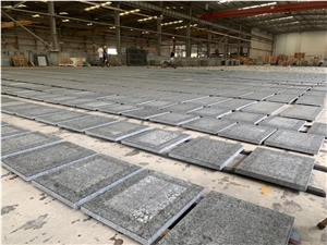 Angola Black Granite Flamed Water Paving Stone