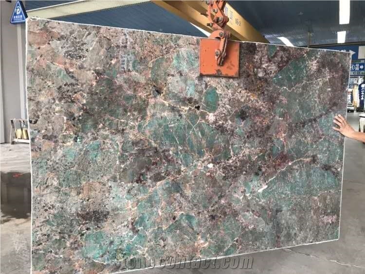 Brazil Amazon Green Quartzite Polished Big Slabs