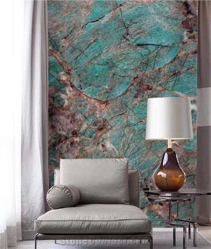 Brazil Amazon Green Quartzite Polished Big Slabs