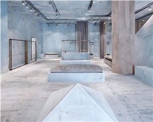 Brazil Blue Polished Marble Tiles