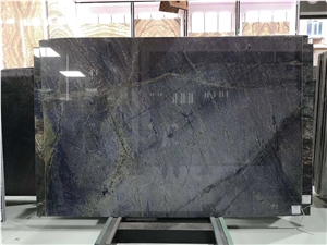 Brazil Blue Polished Quartzite Slabs Wall Cladding