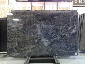 Brazil Blue Polished Quartzite Slabs Wall Cladding