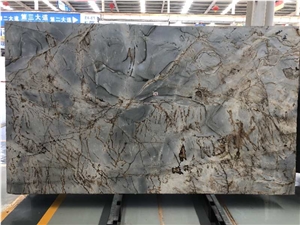 Brazil Blue Roman Quartzite Polished Big Slabs