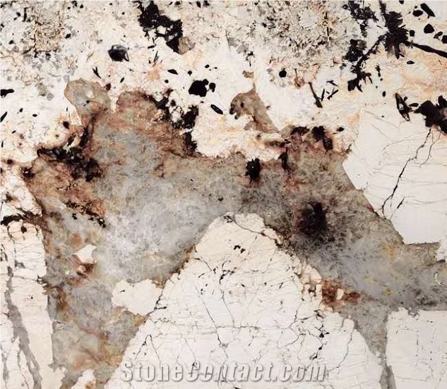 Brazil Pandora White Quartzite Polished Coffeetable Tops
