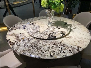 Brazil Pandora White Quartzite Polished Coffeetable Tops