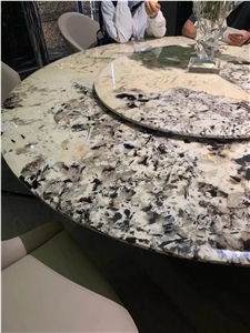 Brazil Pandora White Quartzite Polished Coffeetable Tops