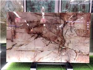 Beautiful Brazil Pink Quartzite Polished Big Slabs