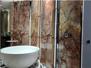 Beautiful Brazil Pink Quartzite Polished Big Slabs