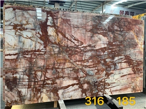 Beautiful Brazil Pink Quartzite Polished Big Slabs