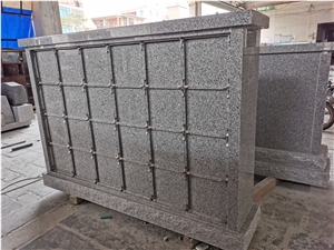 China G603 And G664 Granite Polished  Mausoleum Crypts