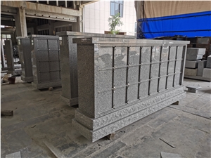 China G603 And G664 Granite Polished  Mausoleum Crypts