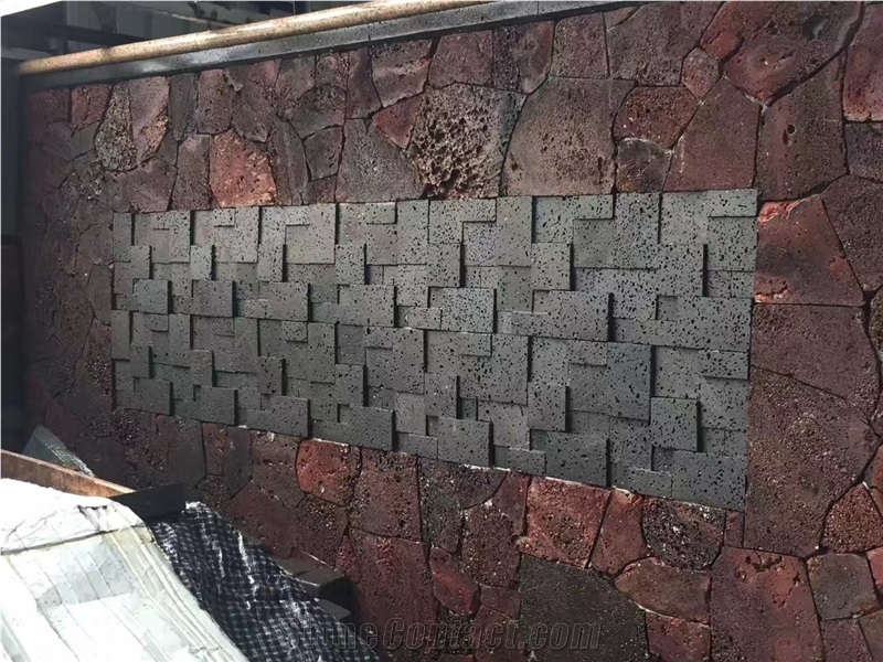 China Hainan Black Basalt Honed Stone Veneer