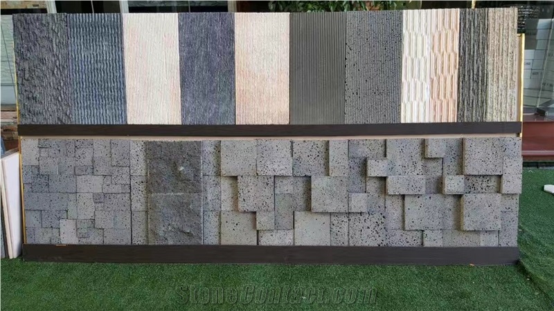 China Hainan Black Basalt Honed Stone Veneer