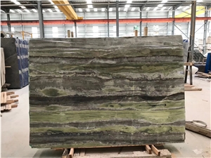 Chinese Bamboo Wooden Vein Marble Slabs