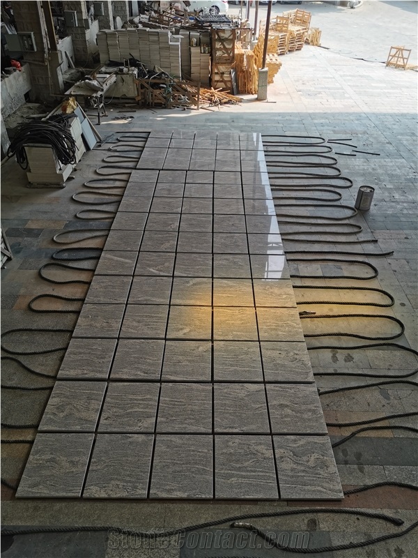Desert Flow Gold Granite Yellow Polished Slabs