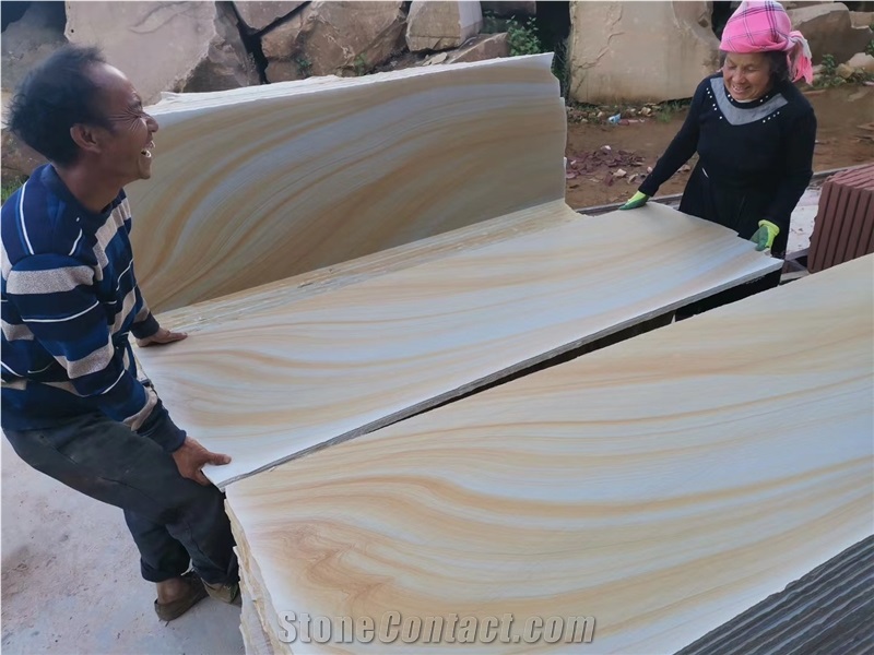 Fantasy Yellow Sandstone Slabs