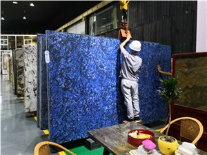 New Sapphire Dark Blue Granite Slabs-Polished