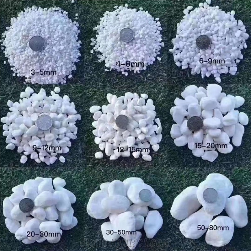 White Marble Pebbles