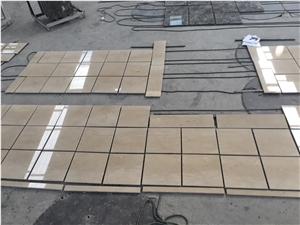 Turkey Safari Sandwave Beige Marble Tiles Polished Floor