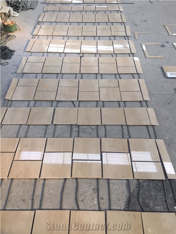 Turkey Safari Sandwave Beige Marble Tiles Polished Floor