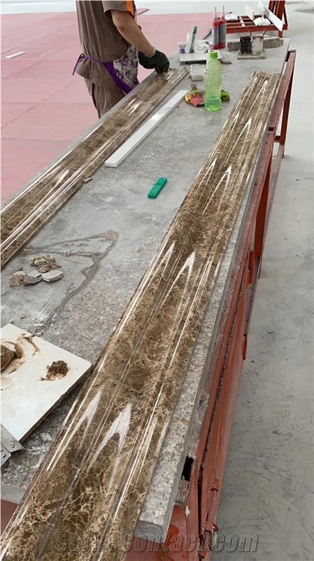 Marble &Onyx Chair Rail Molding Double Ogee Trims