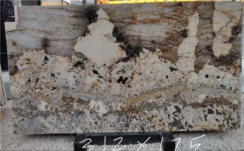 Pandora White Ivory Beige Granite Slabs Tiles New
