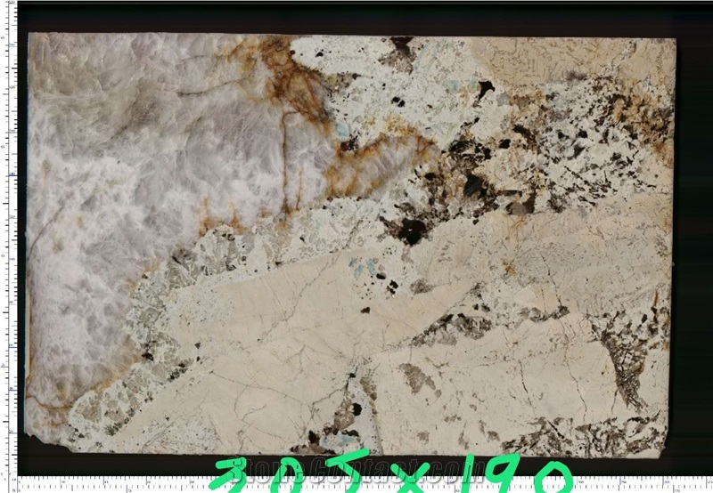Pandora White Ivory Beige Granite Slabs Tiles New
