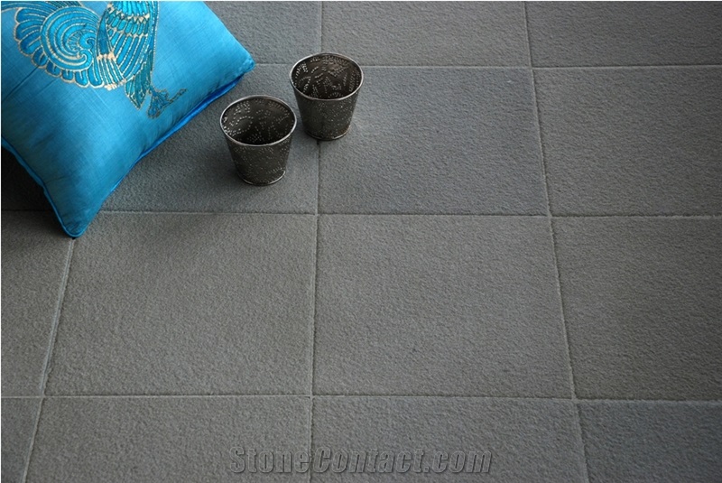 Bahamas Grey Sandstone Textured Flooring Tiles