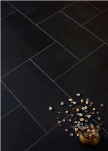 Black Basalt Honed Flooring Tiles