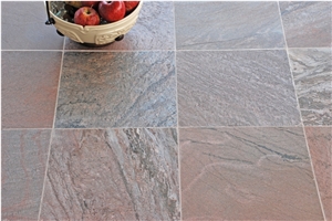 Copper Quartzite Polished Floor Tiles