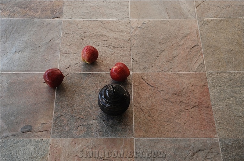 Copper Quartzite Riven Tiles & Slabs