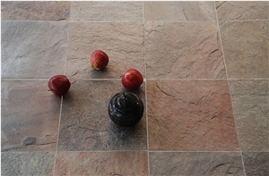 Copper Quartzite Riven Tiles & Slabs
