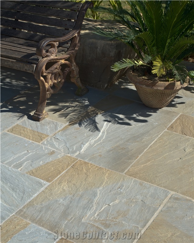 Glendale Double Color Sandstone Riven Paving