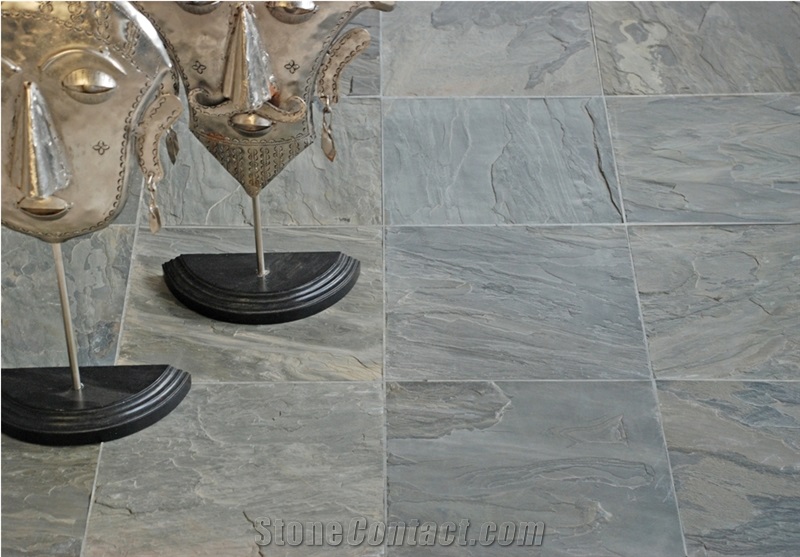 Grey Slate Riven Tiles & Slabs